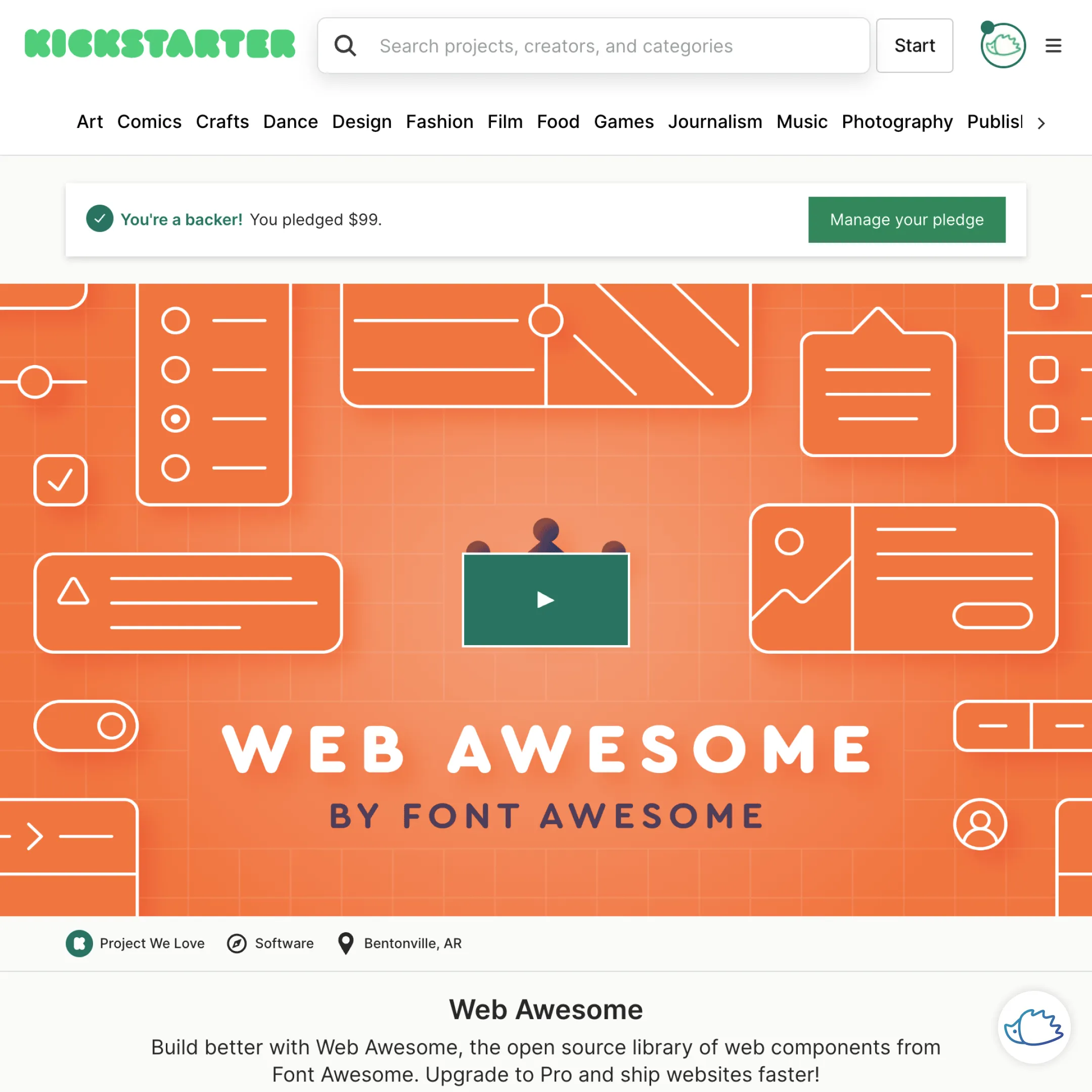 Web Awesome - Web Components from the Font Awesome team.
